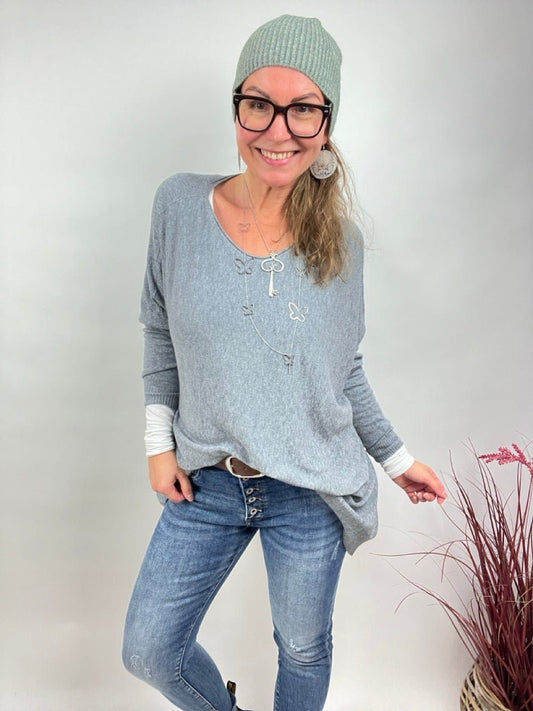 Pulli Zauberhaft Grau - FROLLEIN KÄTHE Shop