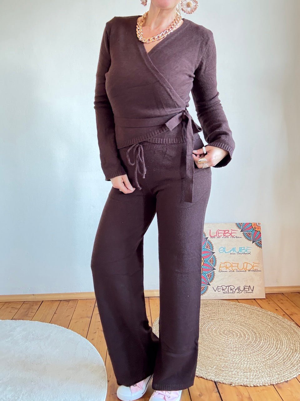 Pulli zum wickeln Chocolate - FROLLEIN KÄTHE Shop