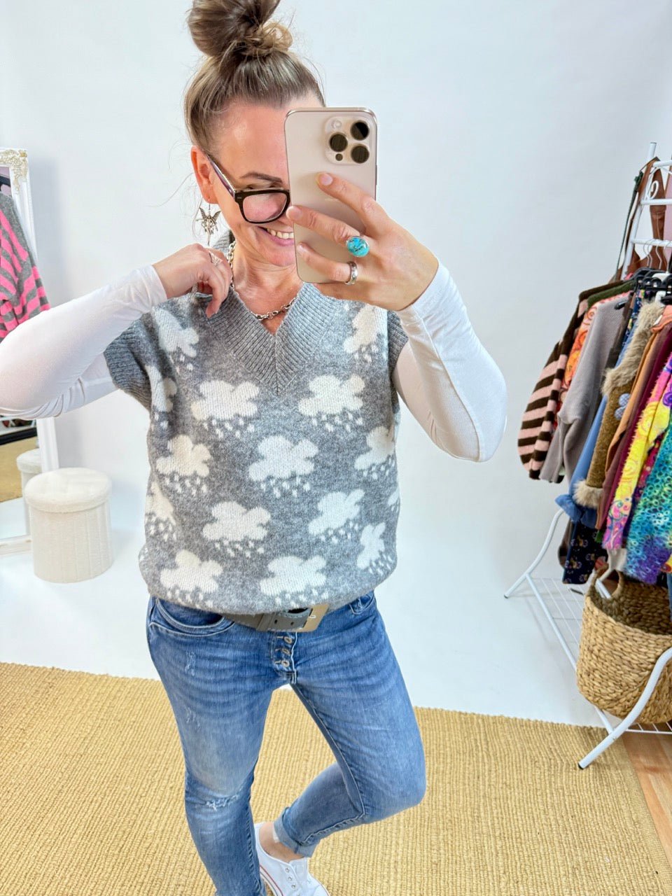 Pullunder Himmelskuss Grau - FROLLEIN KÄTHE Shop