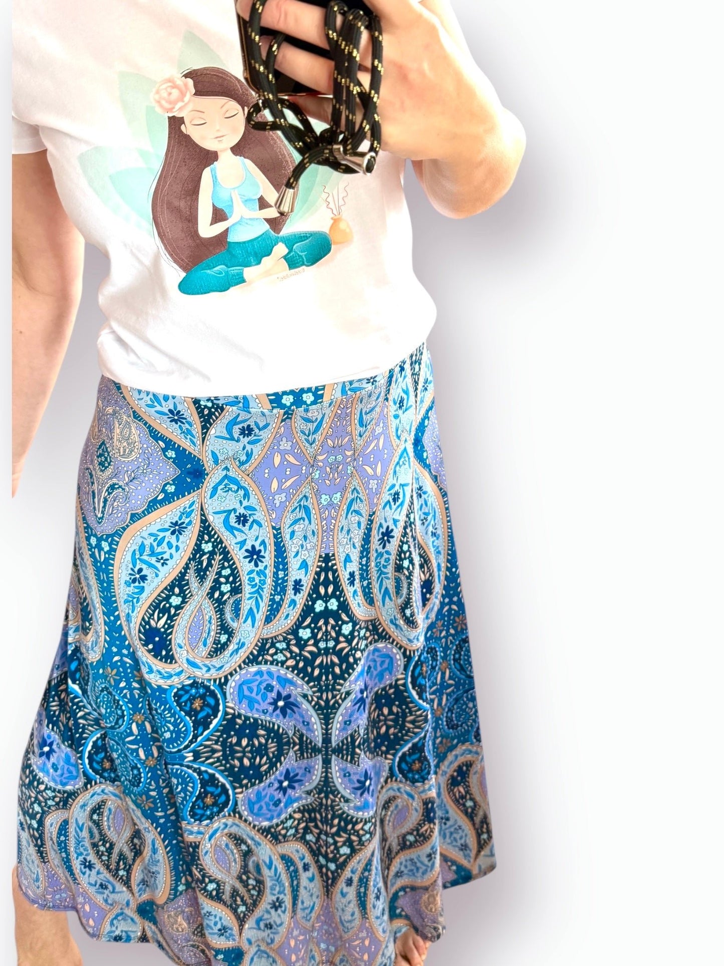 Rock Alice Paisley Blau - FROLLEIN KÄTHE Shop