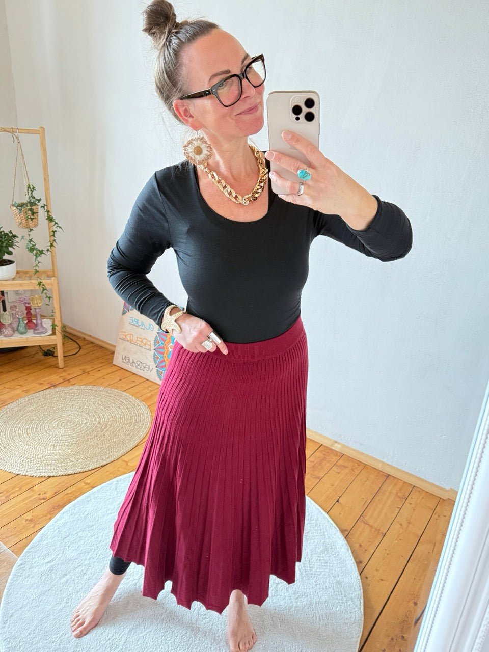 Rock Emmi Cherry One Size - FROLLEIN KÄTHE Shop