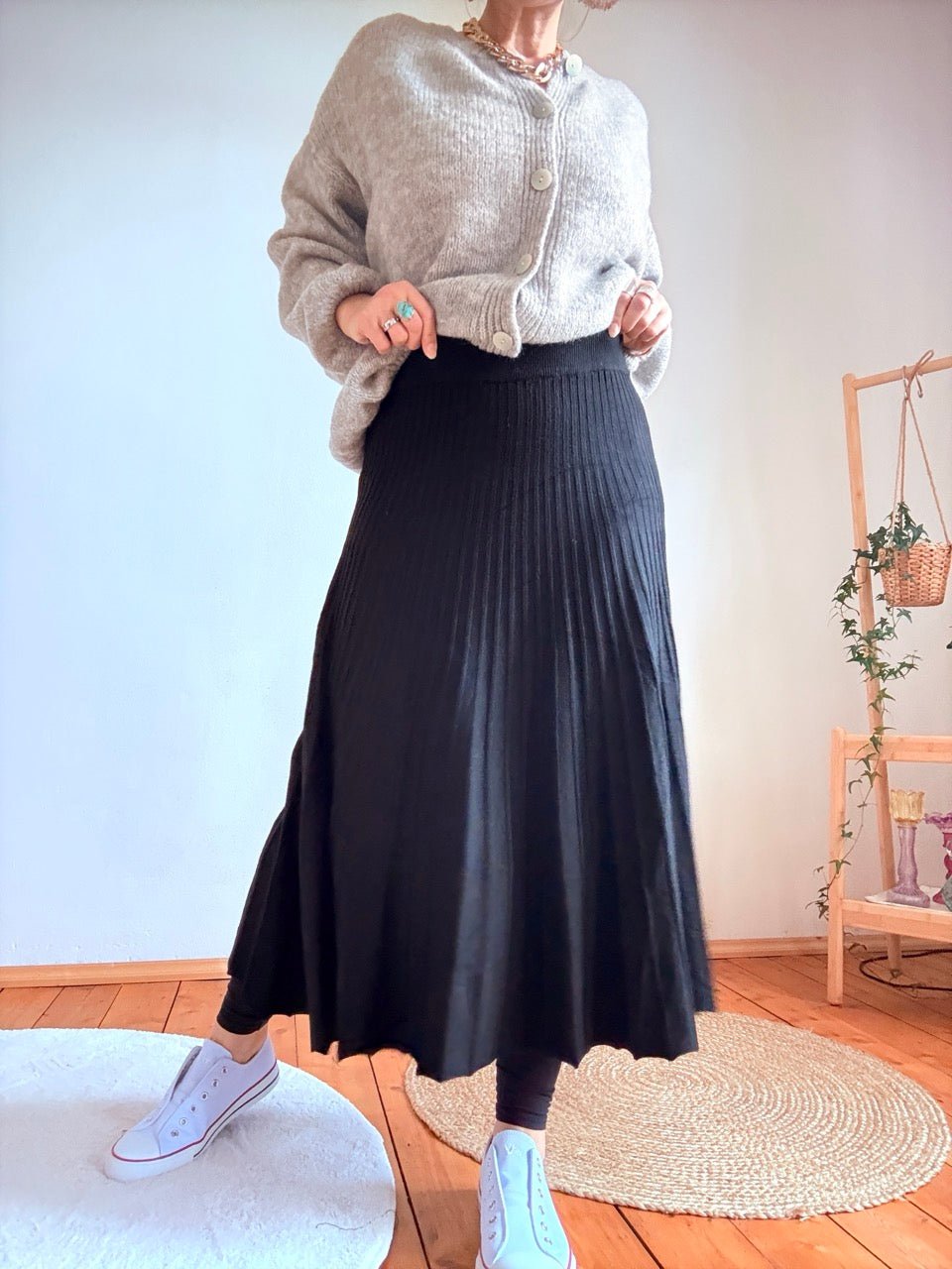 Rock Emmi Schwarz One Size - FROLLEIN KÄTHE Shop