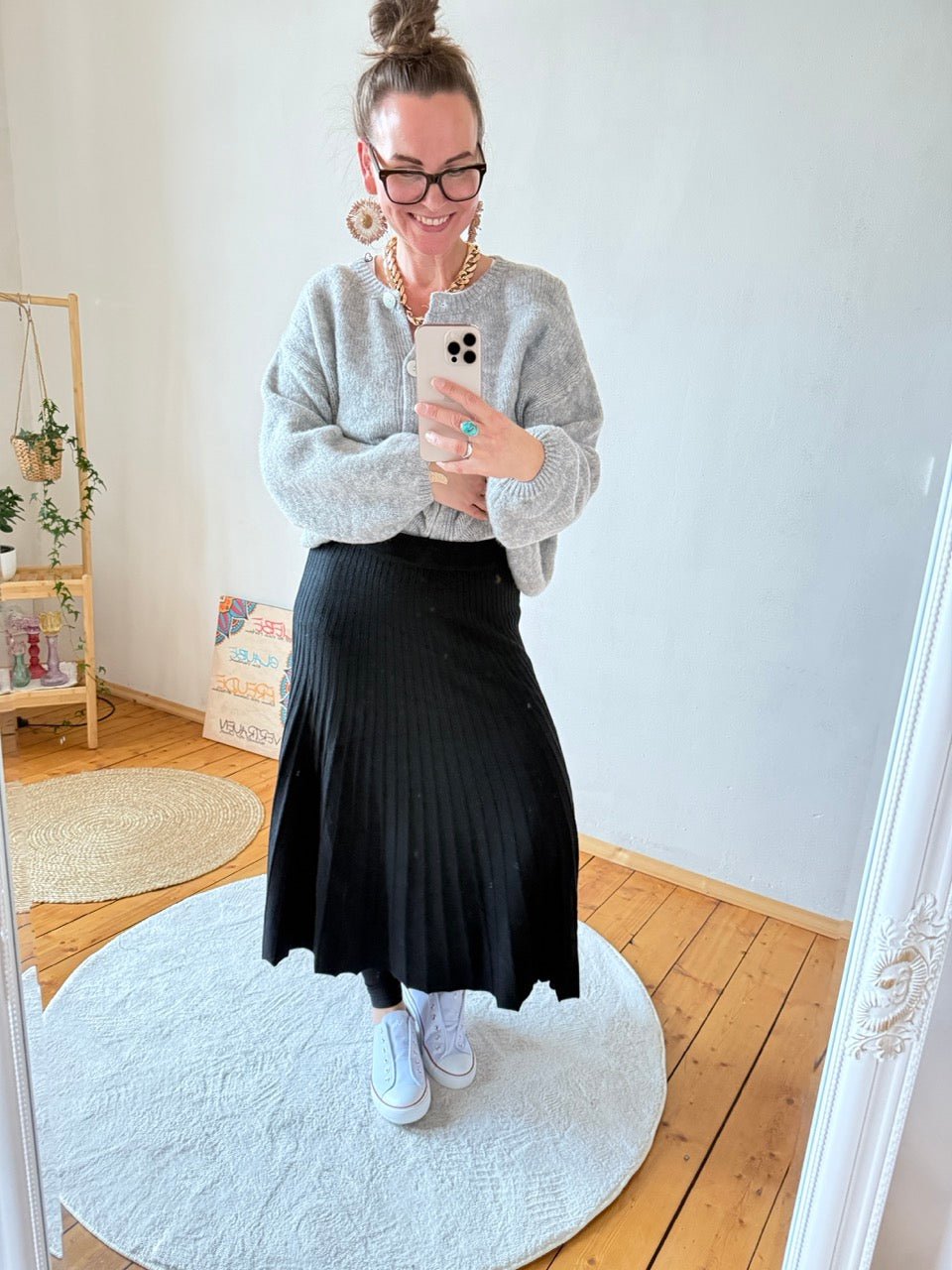 Rock Emmi Schwarz One Size - FROLLEIN KÄTHE Shop