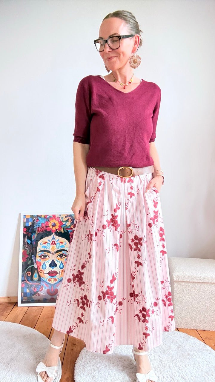 Rock Leni Blütenzart Rose Limitierte Auflage! - FROLLEIN KÄTHE Shop