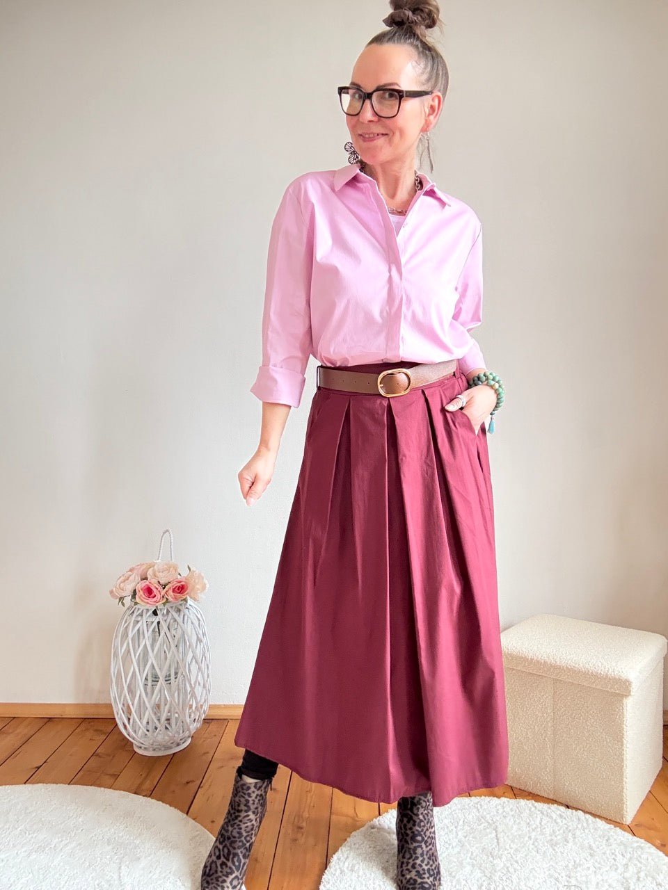 Rock Leni Cherry - FROLLEIN KÄTHE Shop