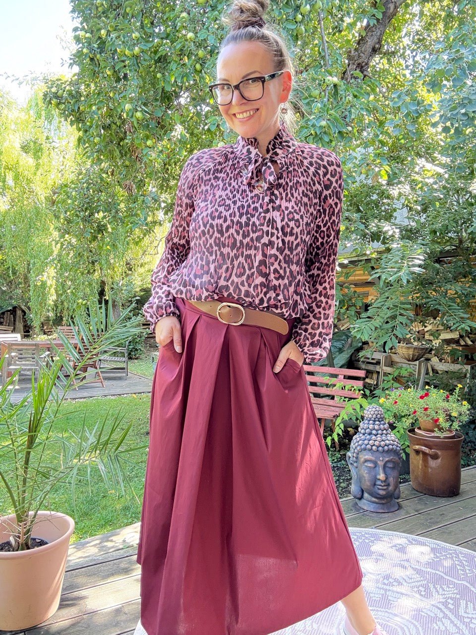 Rock Leni Cherry - FROLLEIN KÄTHE Shop