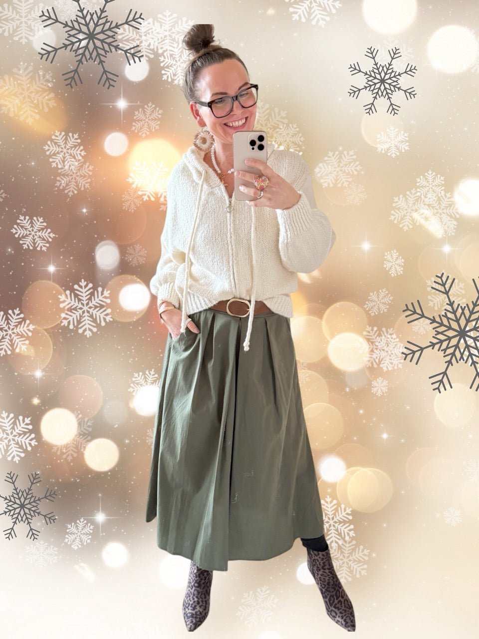 Rock Leni Olive - FROLLEIN KÄTHE Shop