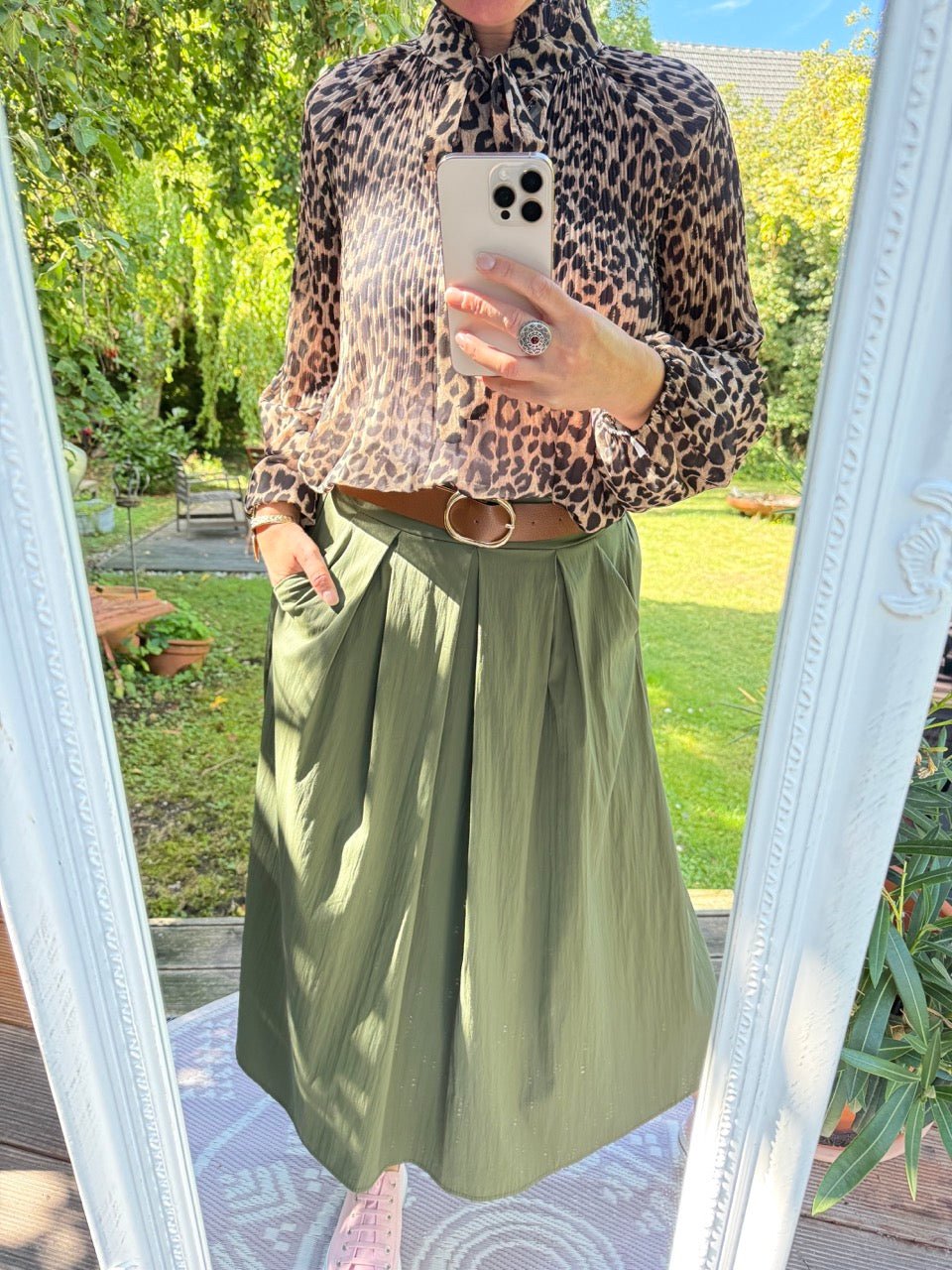 Rock Leni Olive - FROLLEIN KÄTHE Shop