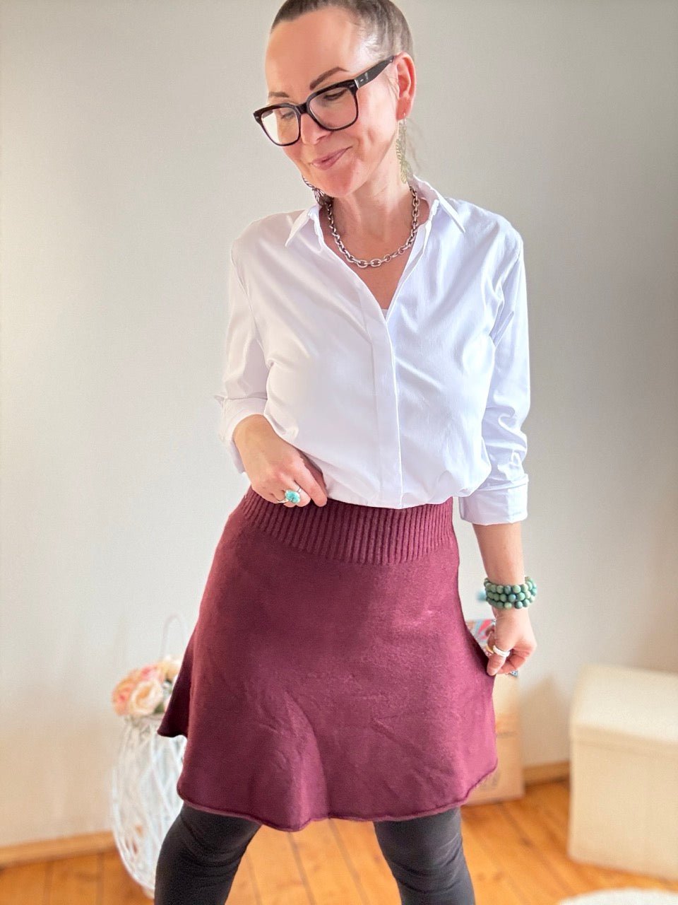 Rock Lilly Leichtigkeit Cherry - FROLLEIN KÄTHE Shop