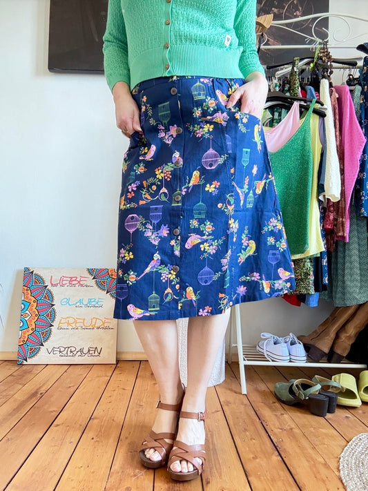 Rock Little Birds Blau - FROLLEIN KÄTHE Shop