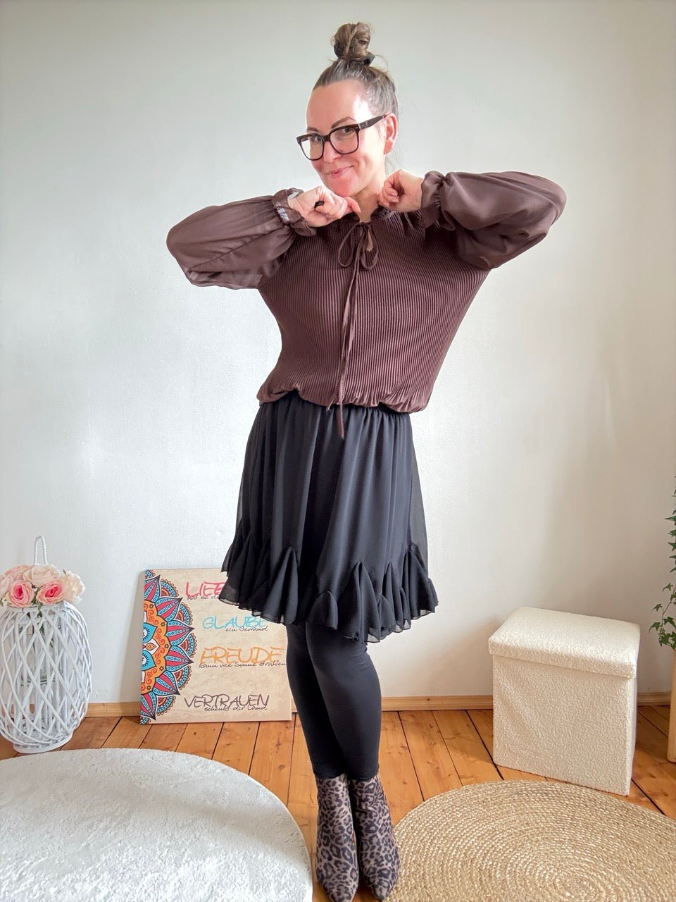 Rock Sofia Schwarz - FROLLEIN KÄTHE Shop