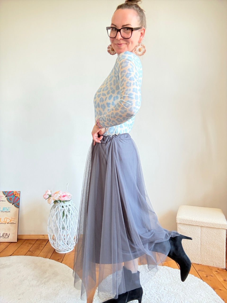 Rock Thea Grau - FROLLEIN KÄTHE Shop