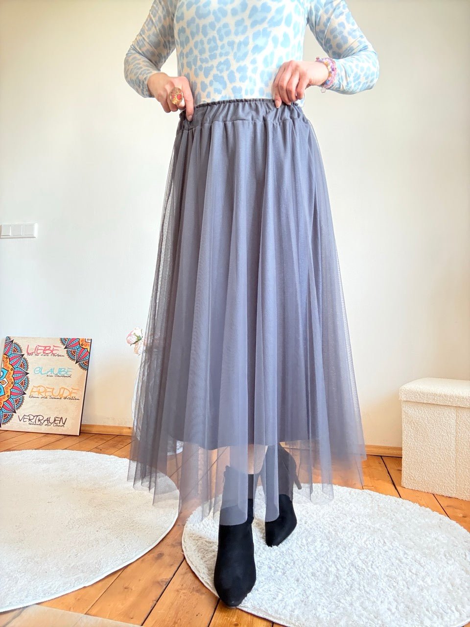 Rock Thea Grau - FROLLEIN KÄTHE Shop