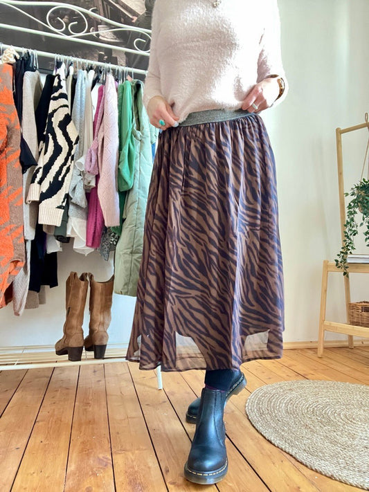 Rock Zebra Braun - FROLLEIN KÄTHE Shop