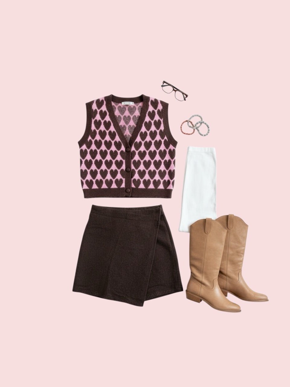 Rock zum wickeln Chocolate - FROLLEIN KÄTHE Shop