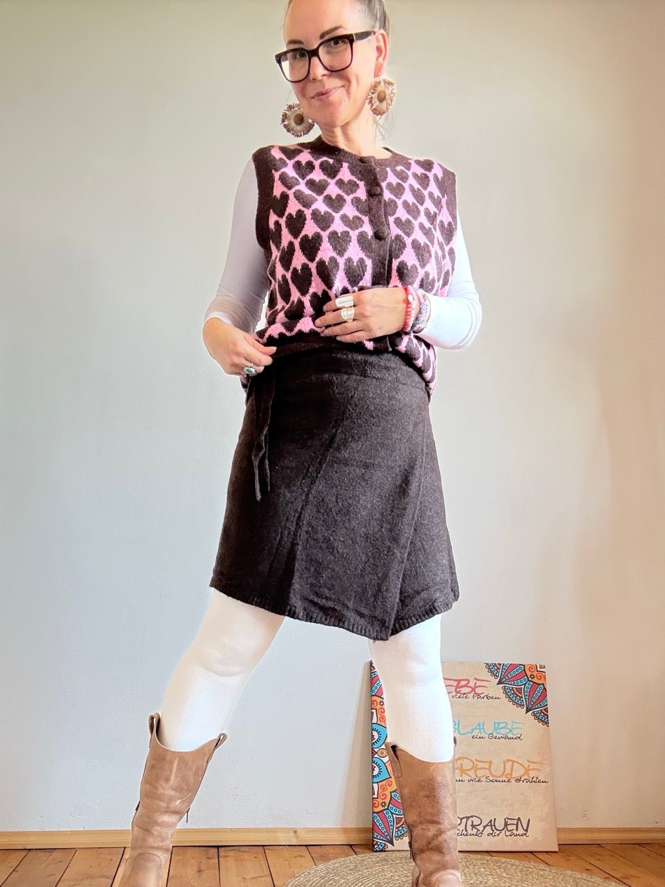 Rock zum wickeln Chocolate - FROLLEIN KÄTHE Shop