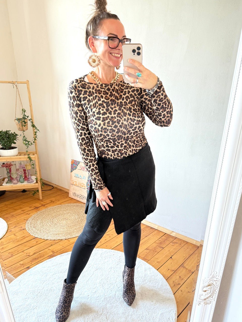 Rock zum wickeln Schwarz - FROLLEIN KÄTHE Shop