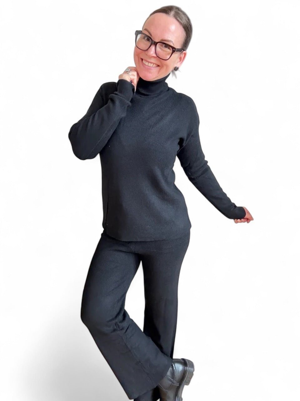 Set Pulli & Hose Schwarz - FROLLEIN KÄTHE Shop