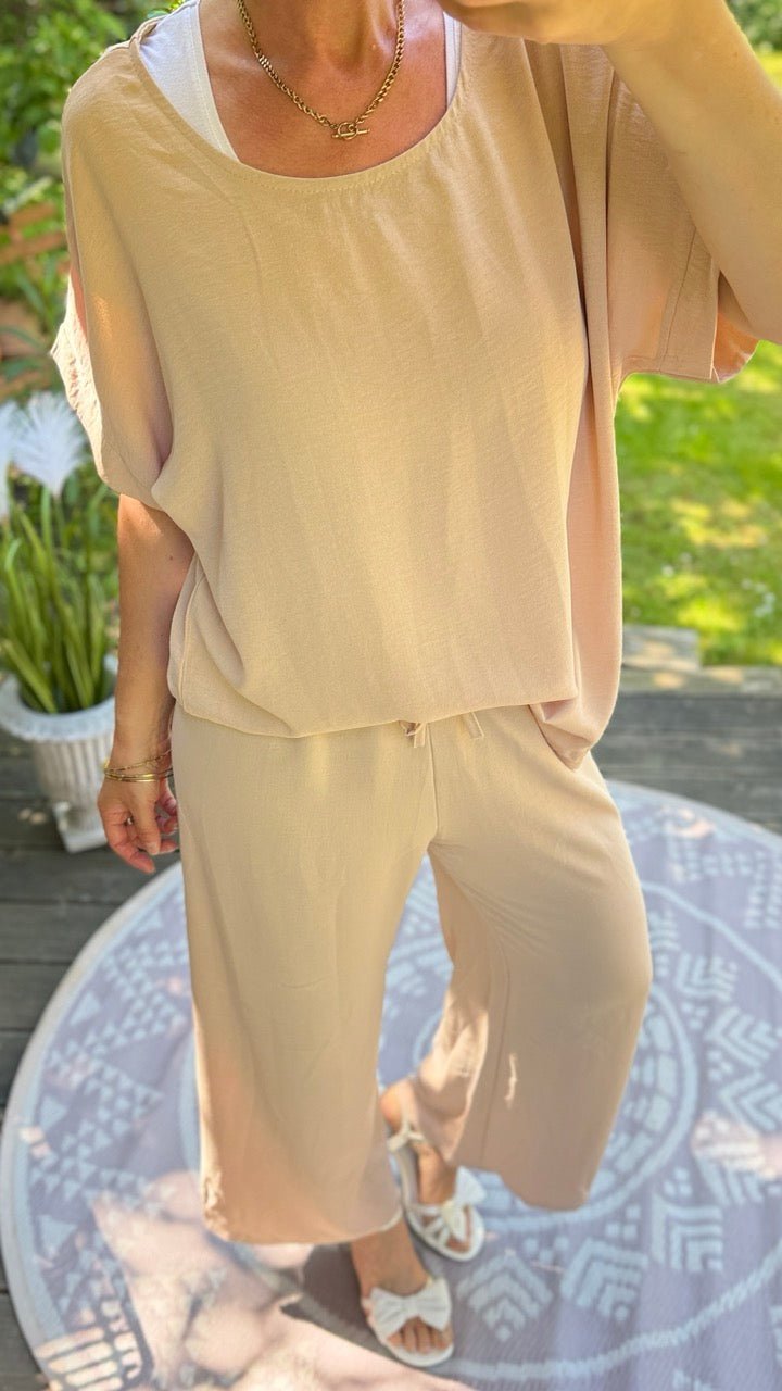 Set Shirt und Hose Camila Cream - FROLLEIN KÄTHE Shop