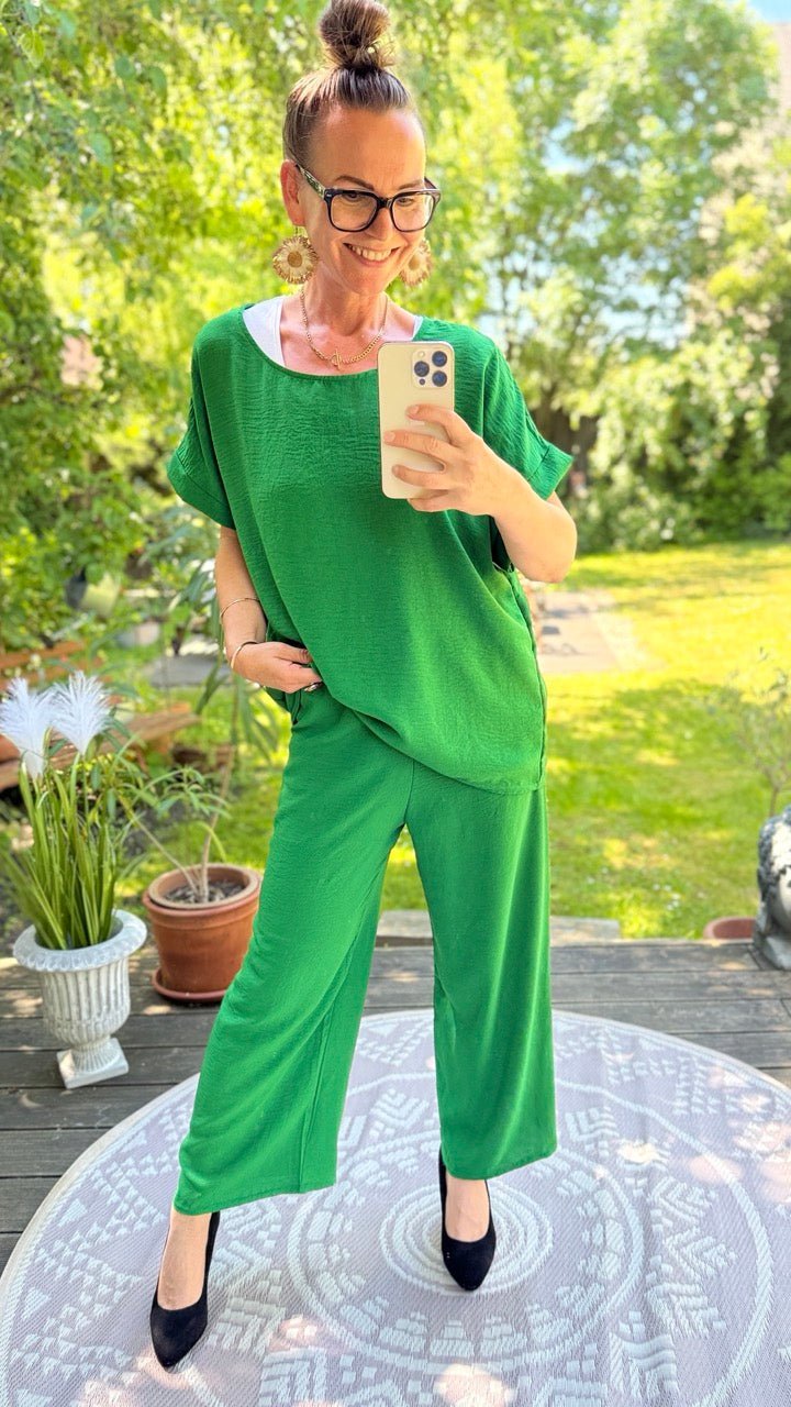 Set Shirt und Hose Camila Grün - FROLLEIN KÄTHE Shop