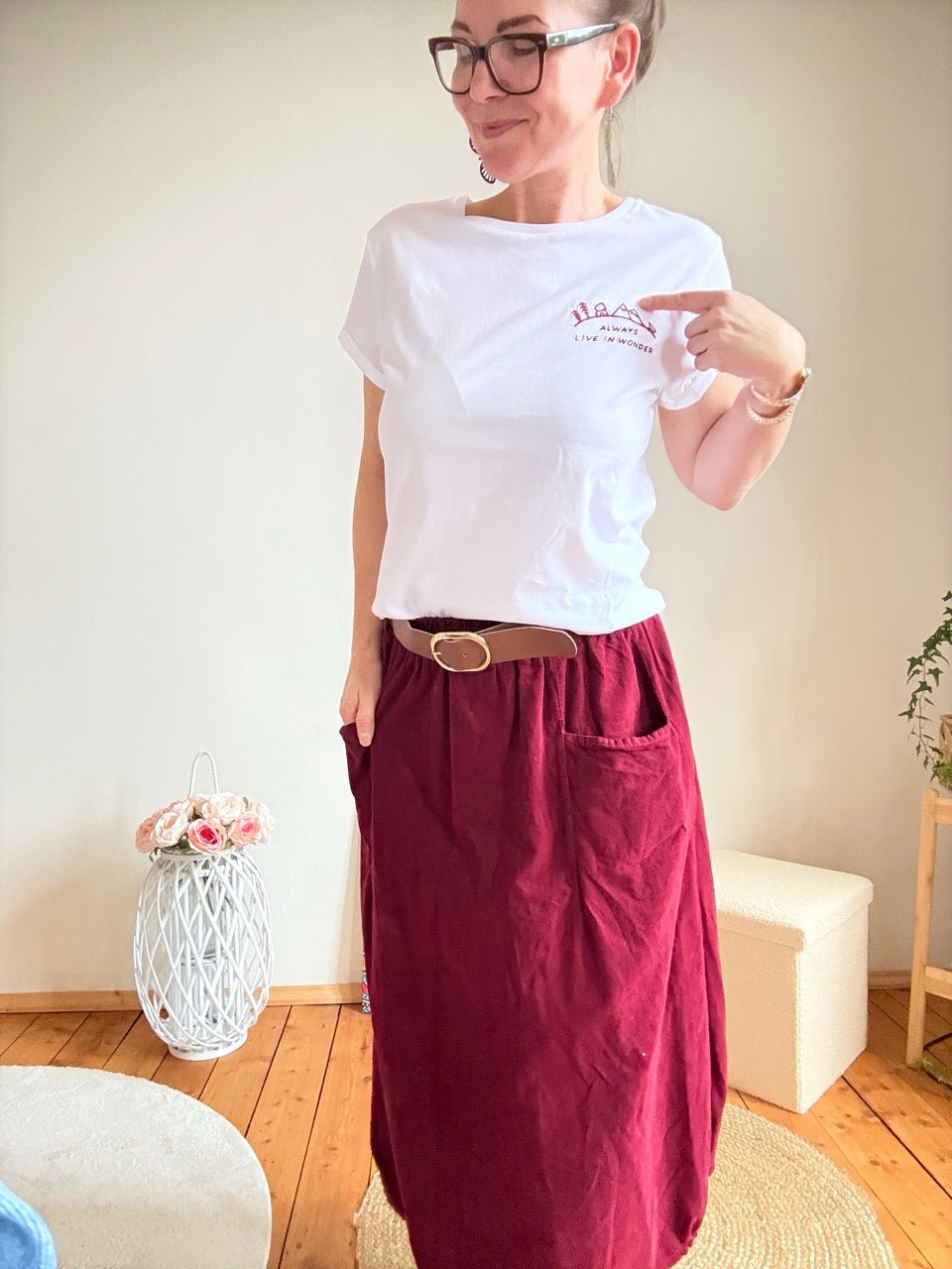 Shirt Always Freiluft Weiß Bio Baumwolle - FROLLEIN KÄTHE Shop