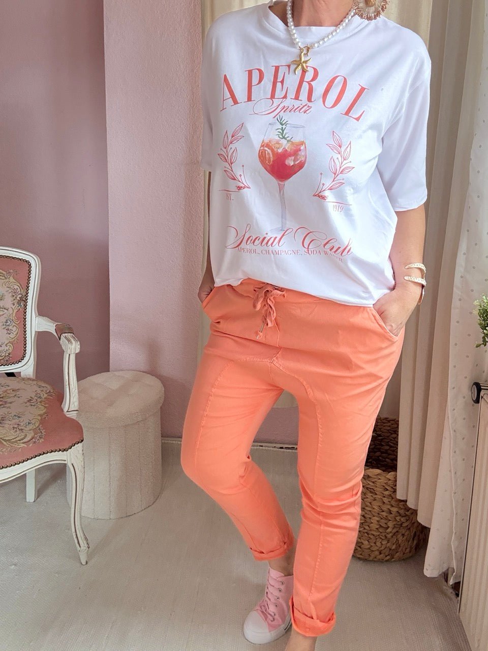 Shirt Aperol Weiß - FROLLEIN KÄTHE Shop