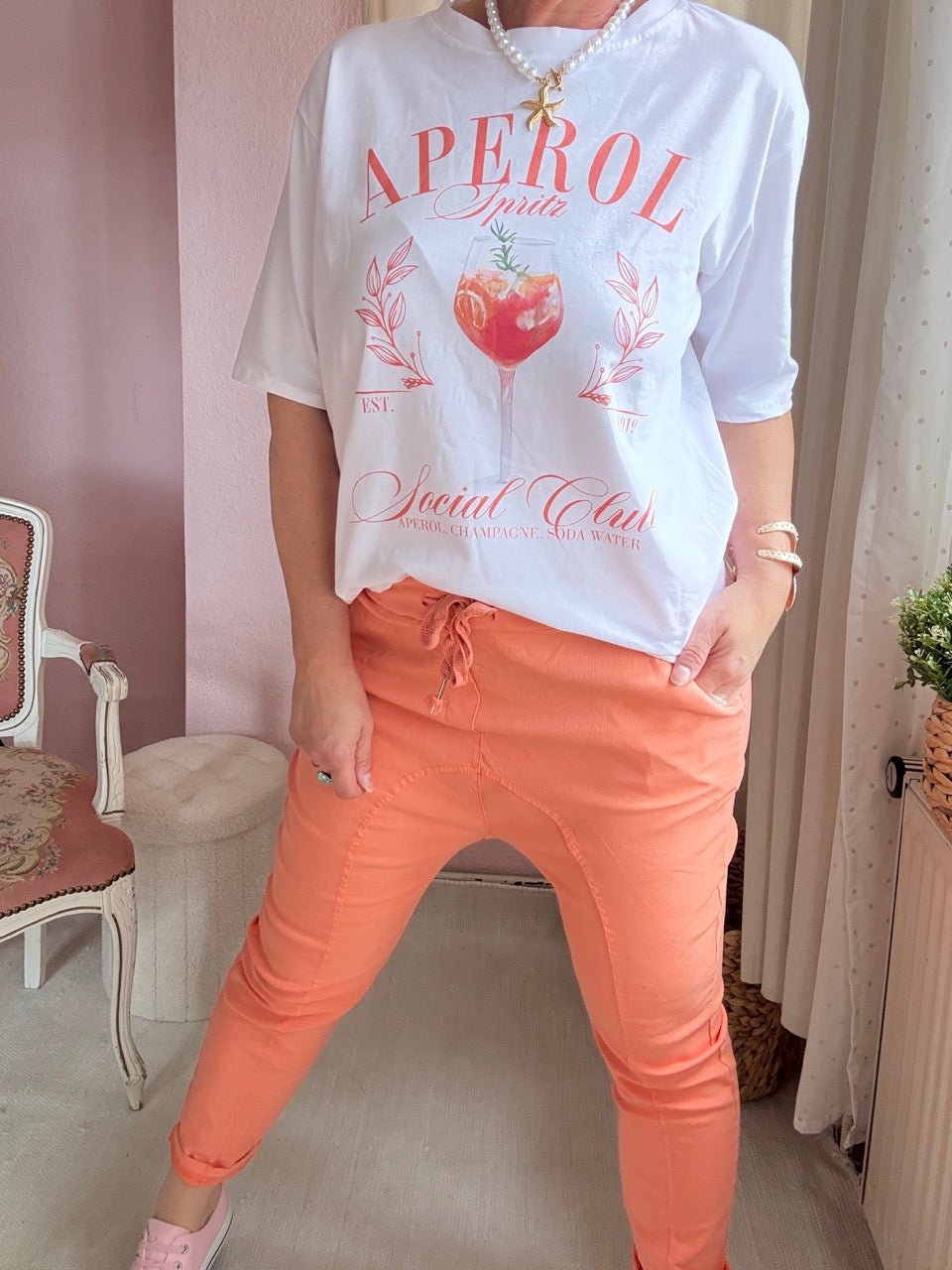 Shirt Aperol Weiß - FROLLEIN KÄTHE Shop