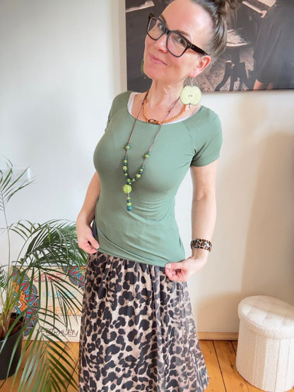 Shirt Basic Star Olive - FROLLEIN KÄTHE Shop