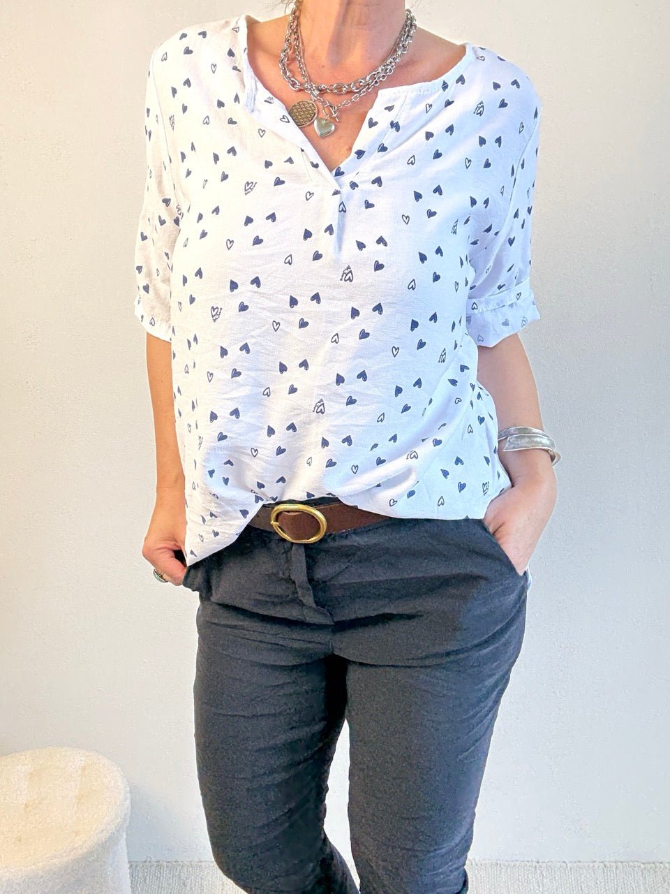 Shirt Bluse Lola Weiß - FROLLEIN KÄTHE Shop