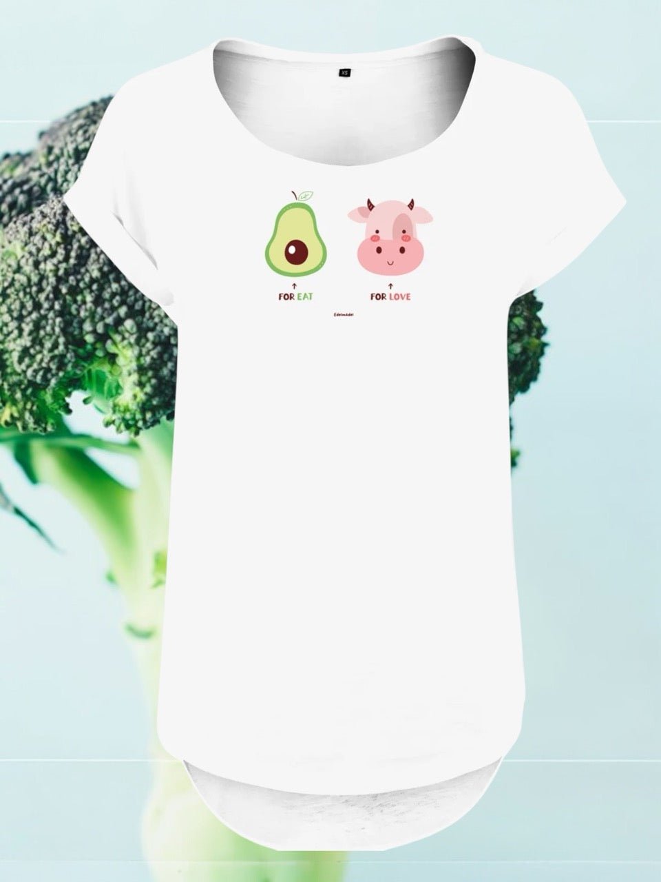 Shirt Edelmädel Slub for eat for love - FROLLEIN KÄTHE Shop