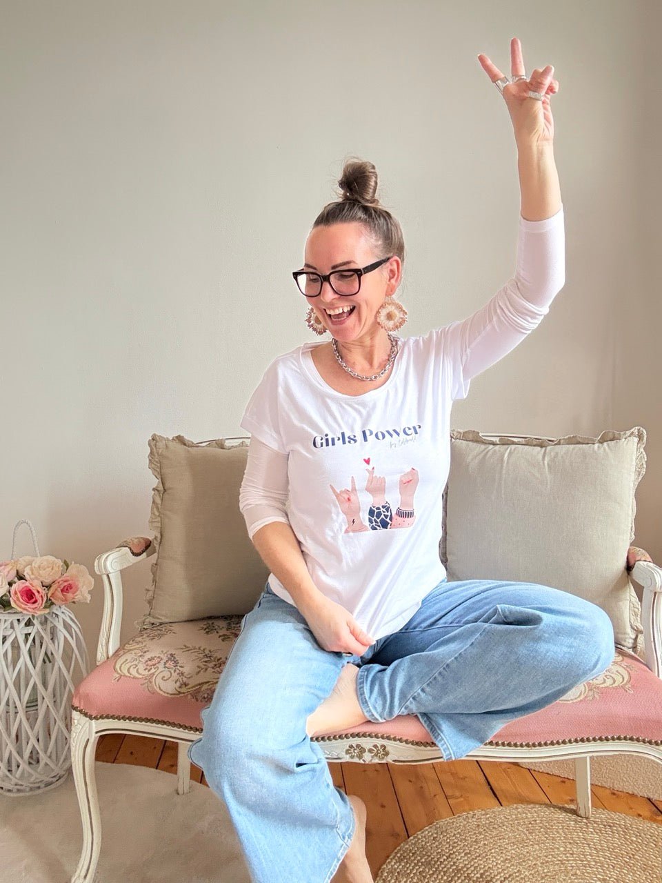 Shirt Edelmädel Slub Girl Power - FROLLEIN KÄTHE Shop