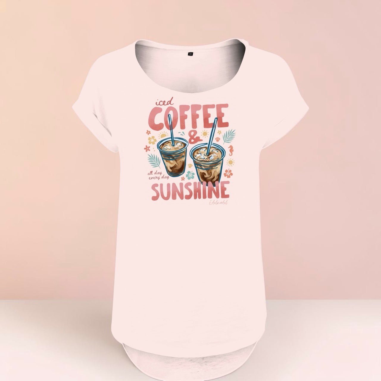 Shirt Edelmädel Slub Iced Coffee & Sunshine - FROLLEIN KÄTHE Shop