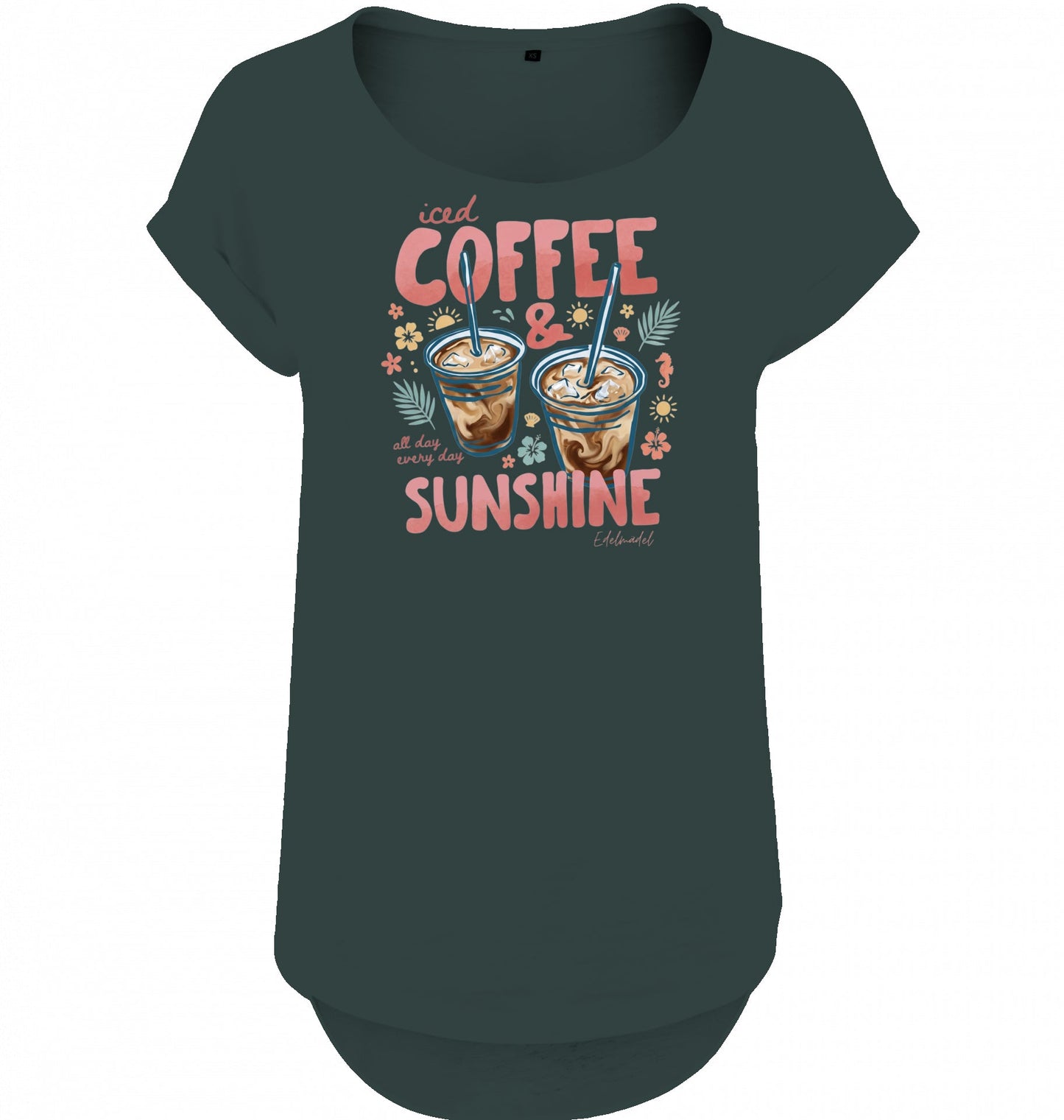 Shirt Edelmädel Slub Iced Coffee & Sunshine - FROLLEIN KÄTHE Shop