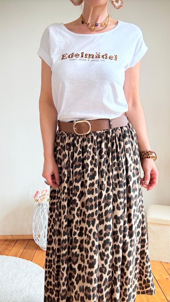 Shirt Edelmädel Slub Leo Logo - FROLLEIN KÄTHE Shop