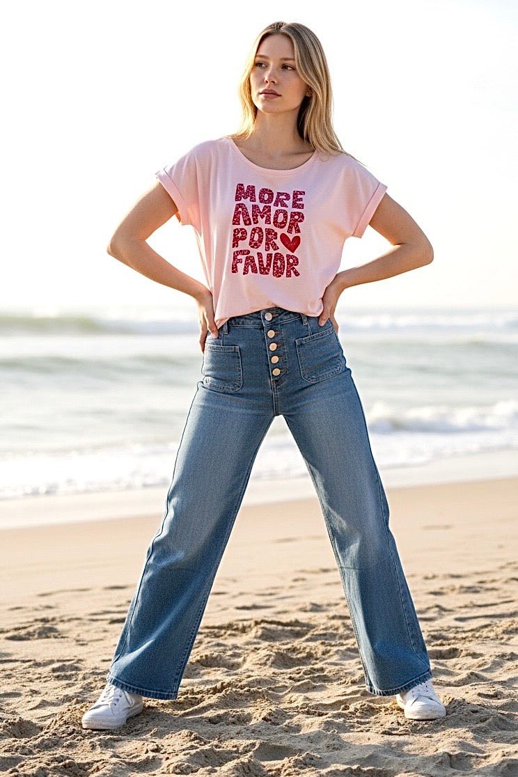 Shirt Edelmädel Slub More Amor por Favor - FROLLEIN KÄTHE Shop