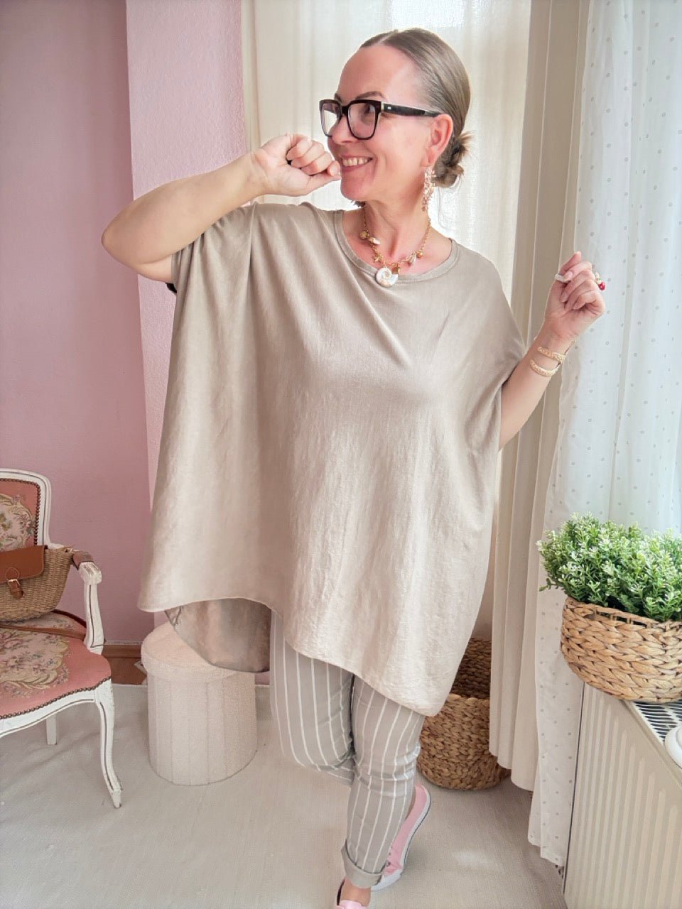 Shirt Hilda Cappuccino - FROLLEIN KÄTHE Shop