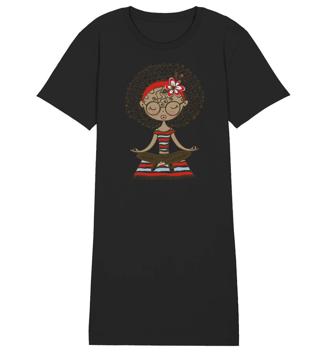 Shirt Kleid Edelmädel Organic Meditation Girl - FROLLEIN KÄTHE Shop