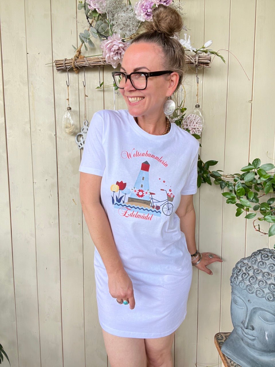 Shirt Kleid Edelmädel Organic Weltenbummlerin viele Farben - FROLLEIN KÄTHE Shop