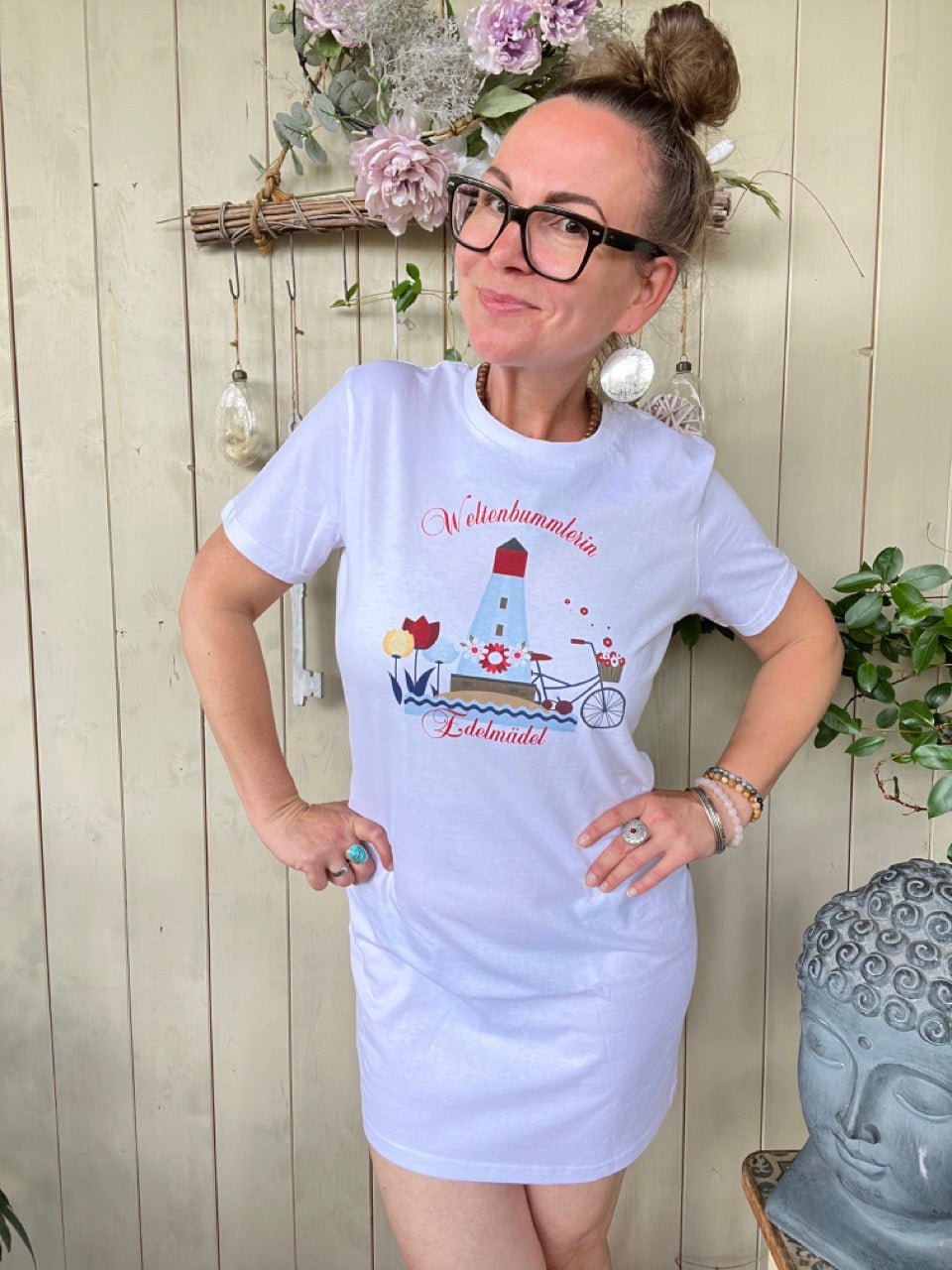 Shirt Kleid Edelmädel Organic Weltenbummlerin viele Farben - FROLLEIN KÄTHE Shop