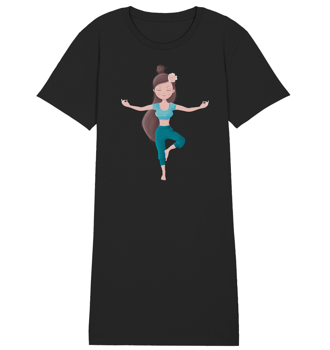Shirt Kleid Edelmädel Organic Yoga Girl Tree - FROLLEIN KÄTHE Shop