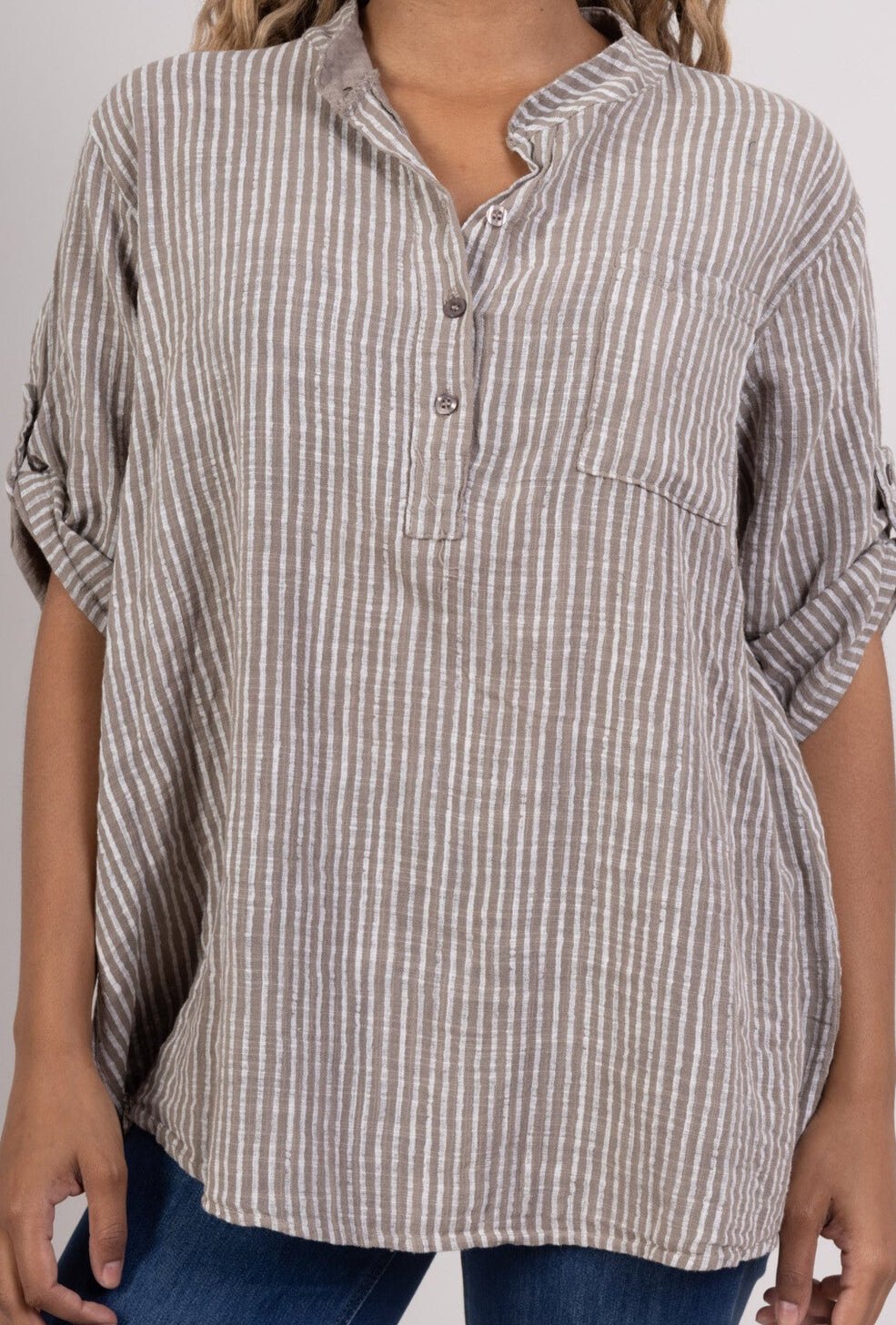 Shirt Knopfsache Cappuccino - FROLLEIN KÄTHE Shop