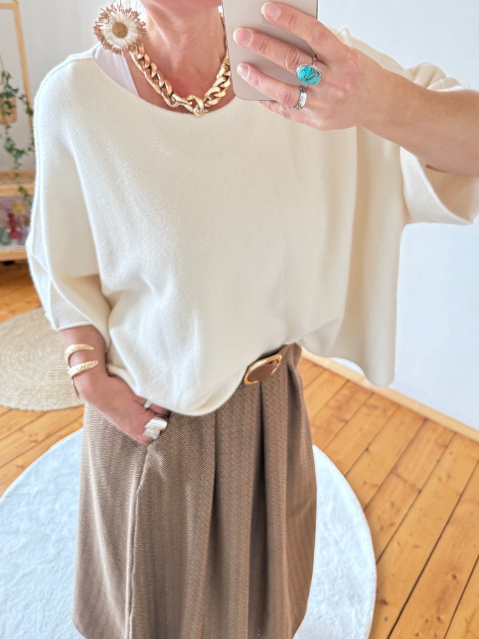 Shirt Kurz Pulli Strickhit viele Farben - FROLLEIN KÄTHE Shop