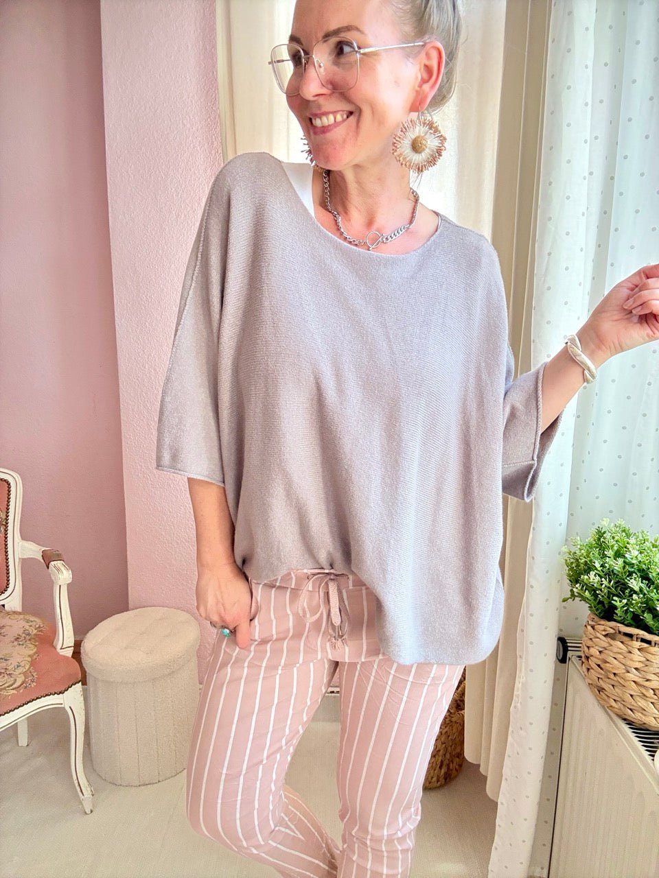 Shirt Kurz Pulli Strickhit viele Farben - FROLLEIN KÄTHE Shop