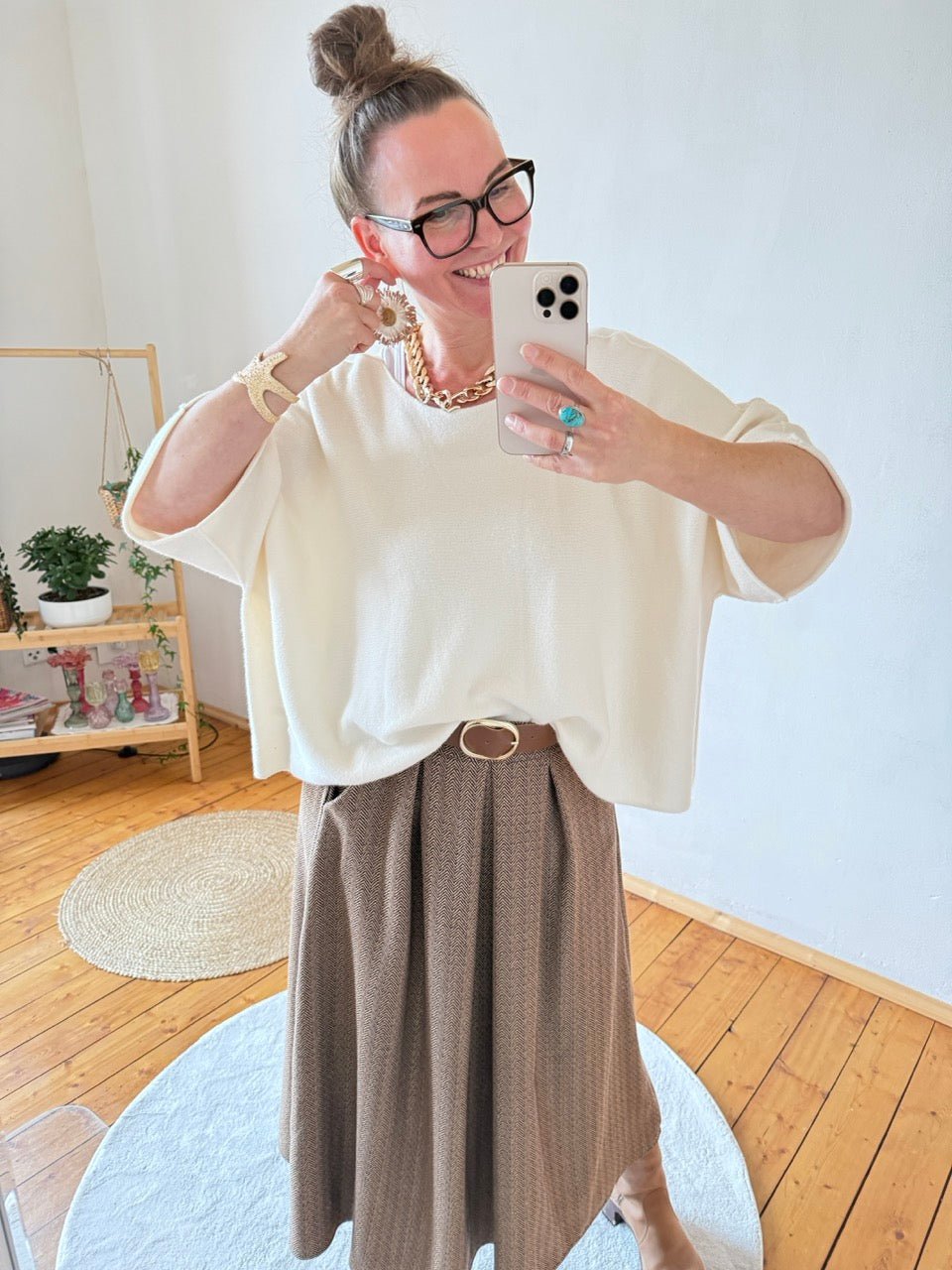 Shirt Kurz Pulli Strickhit viele Farben - FROLLEIN KÄTHE Shop