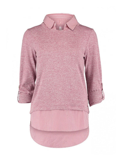 Shirt Langarm Blusenstyle Alt Rose - FROLLEIN KÄTHE Shop