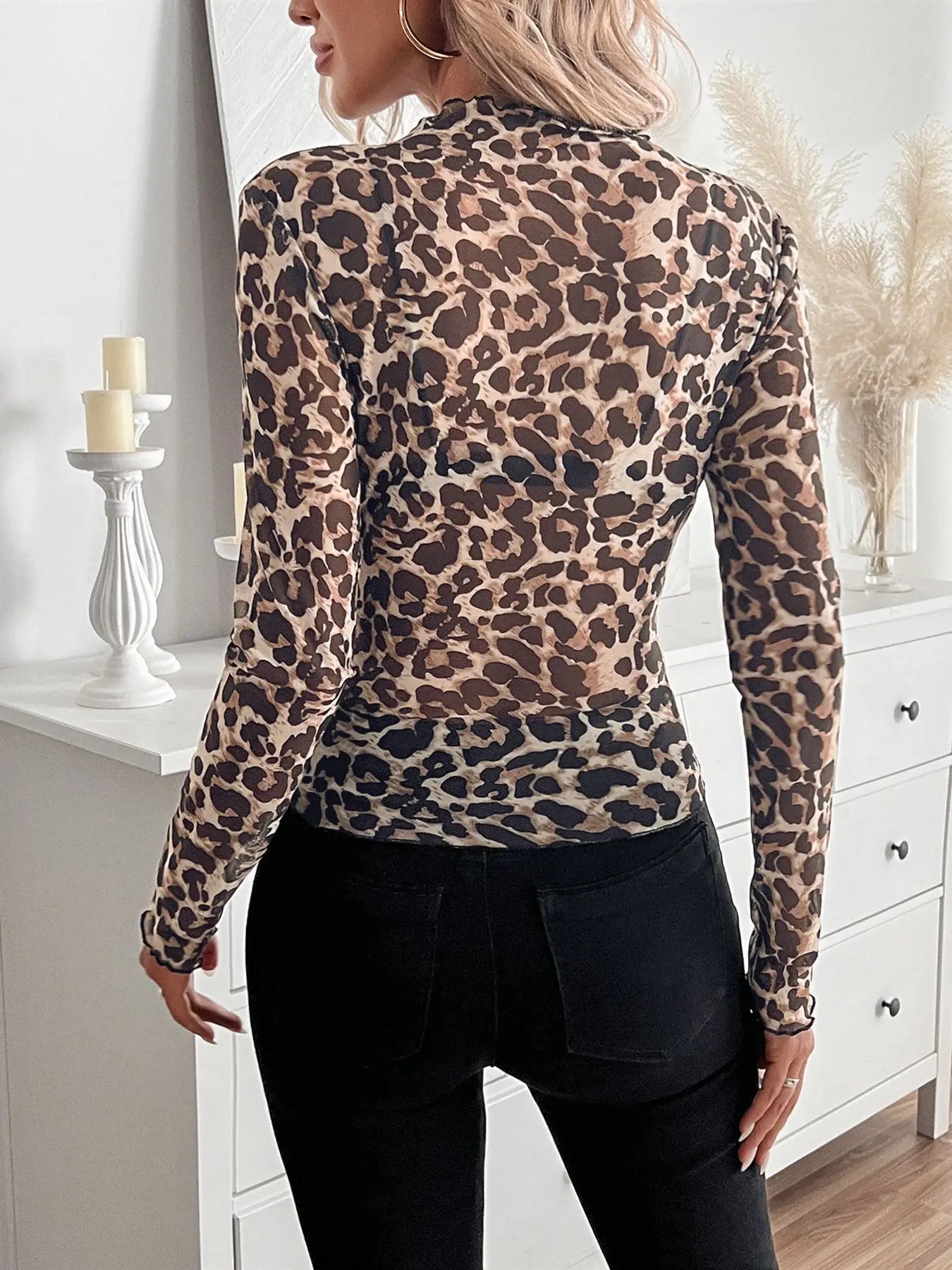 Shirt Langarm Leomuster - FROLLEIN KÄTHE Shop