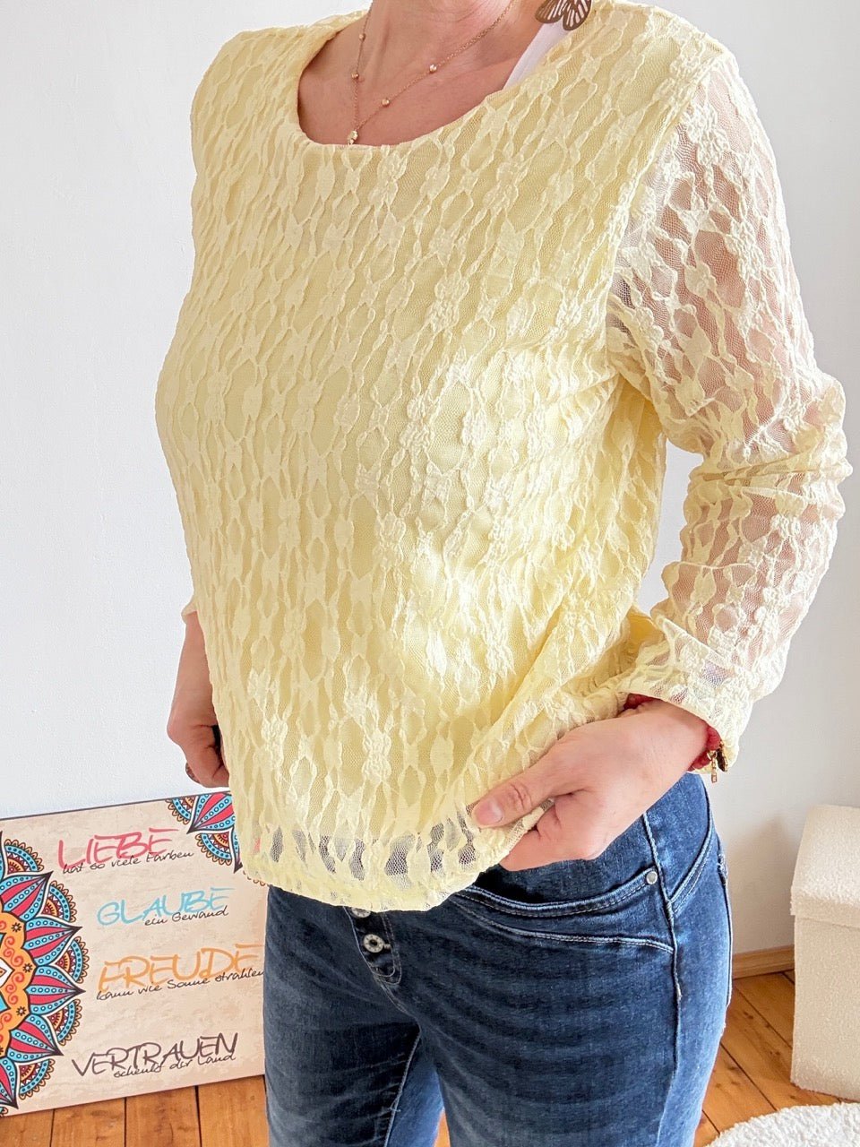 Shirt Langarm Luftgewand Gelb - FROLLEIN KÄTHE Shop