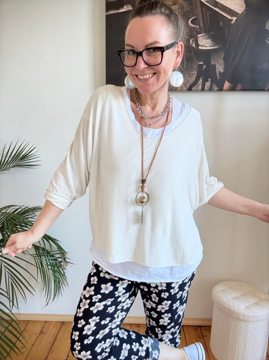 Shirt Langarm Sofie Cream - FROLLEIN KÄTHE Shop