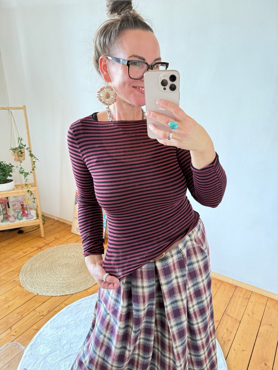 Shirt Langarm Stripe zart transparent - FROLLEIN KÄTHE Shop