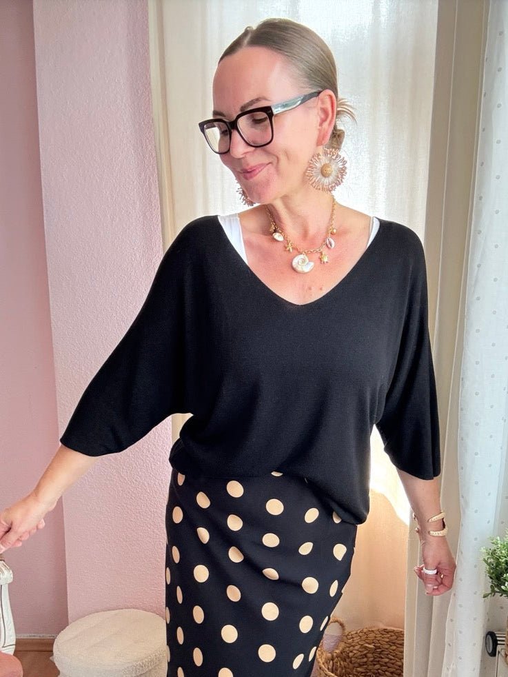 Shirt Leicht Verstrickt Bestseller! Basic Farben - FROLLEIN KÄTHE Shop